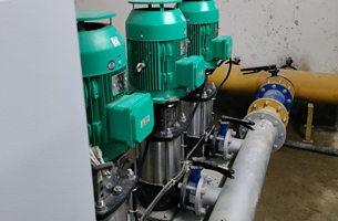 INVT combo HMI&PLC for booster pump in commercial building in India